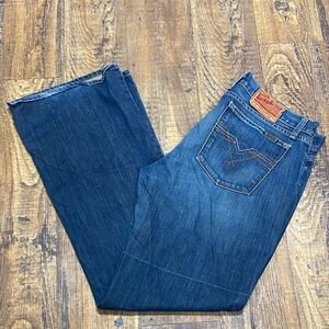 Lucky Brand size 16/33 Dungarees Straight boot Jeans‎ stretch casual comfy